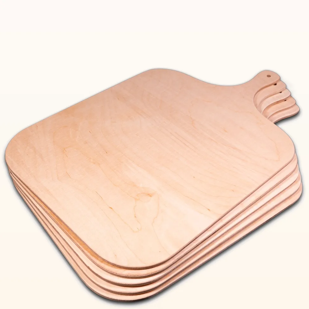 Servierbrett Holz mieten - rustikale Holzbretter für Flammkuchen